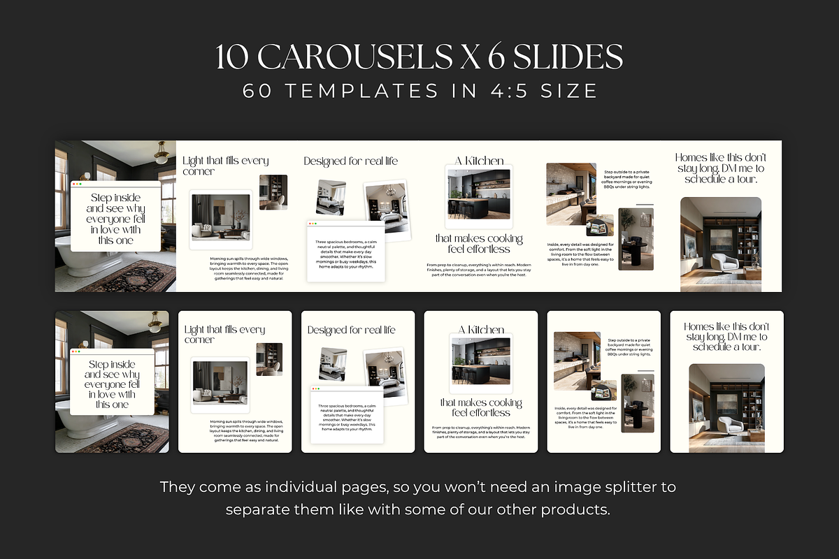 Real Estate Carousels and Captions for Instagram preview 3