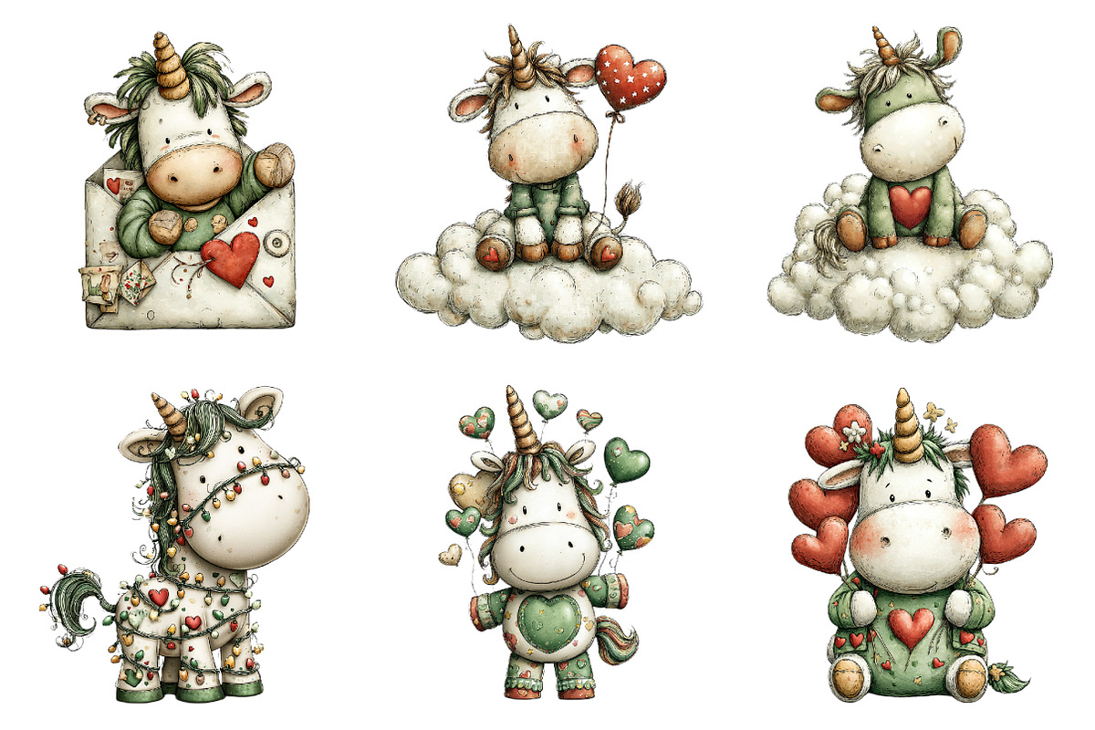 Valentine's Whimsical Unicorn, a Graphic by CitraGraphics (Photo 3 of 4)
