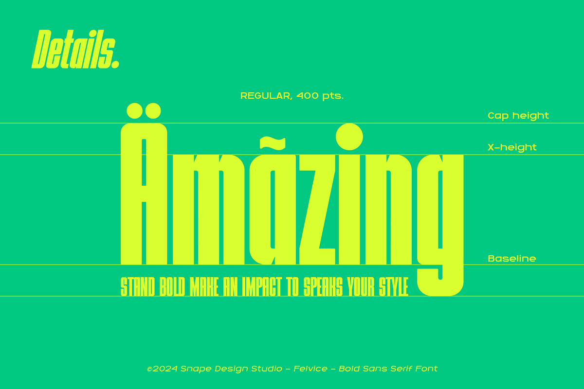 Felvice - The Bold Font, a Sans Serif Font by Snape Design Studio (Photo 5 of 12)