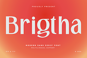 Brigtha | Modern Sans Serif Font, a Sans Serif Font by Masyafi Studio (Thumbnail 1 of 8)