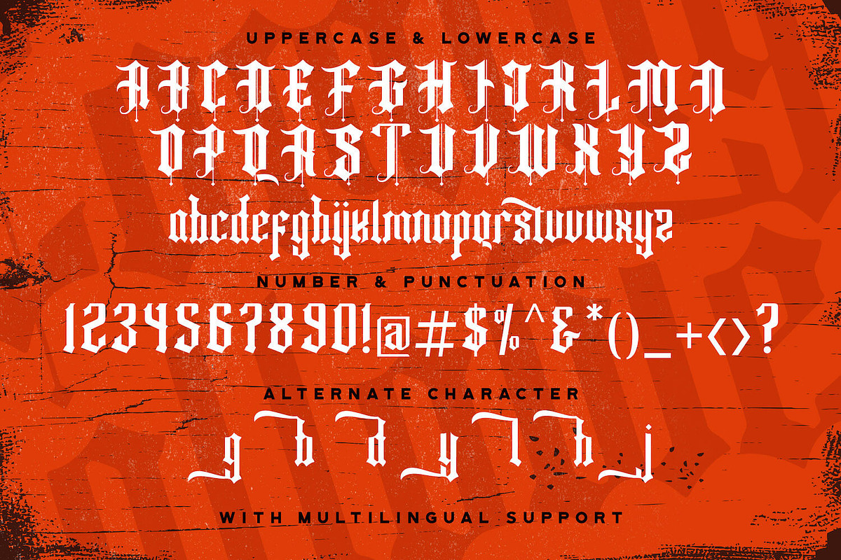 Fancy Quisley - Blackletter Font, a Blackletter Font by StringLabs (Photo 10 of 11)
