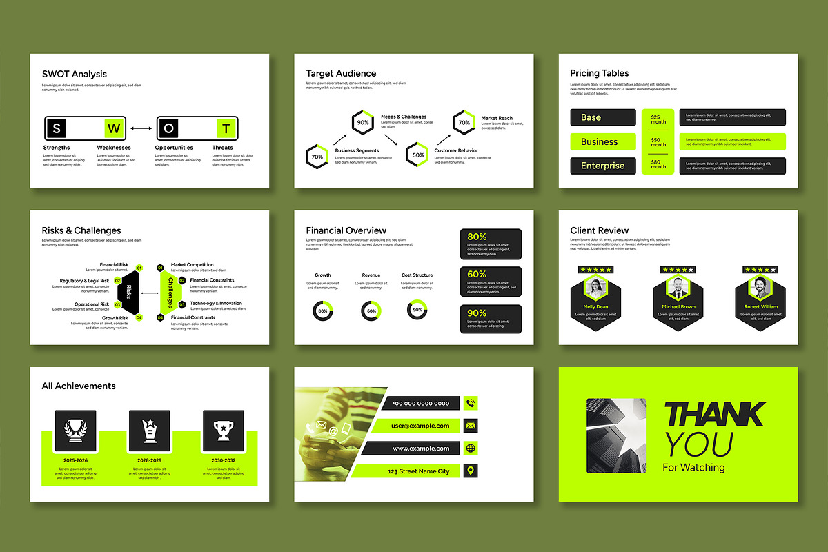 Business Company Profile Layout, a Presentation Template by Mighty-Slide (Photo 4 of 4)