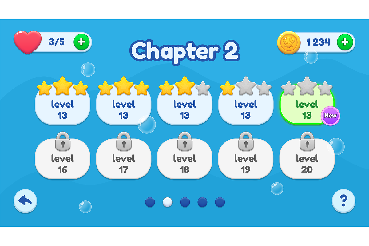 Casual GUI Mobile game UI pack, an Icon by KartInnka (Photo 10 of 24)