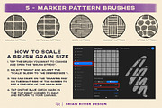 Markers for Procreate, a Brush Add-On by Brian Ritter Design (Thumbnail 9 of 11)