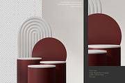 5 Podium with Transparent Background, a Background Graphic by faustudio (Thumbnail 6 of 7)