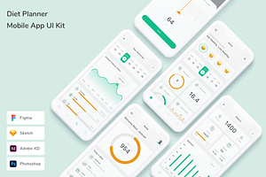 Diet Planner Mobile App UI Kit