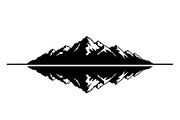 Minimal Mountain Lake Silhouette, a Graphic by hafijul (Thumbnail 14 of 15)