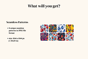 Blue Pomegranates Patterns, a Pattern Graphic by Ninterints (Thumbnail 2 of 19)