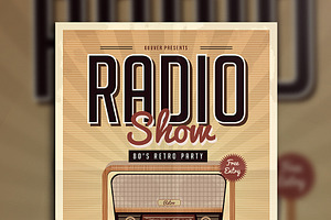 Retro Radio Party Flyer