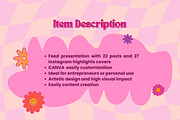 Groovy Summer Instagram Templates, a Social Media Template by Estefidigital (Thumbnail 6 of 6)