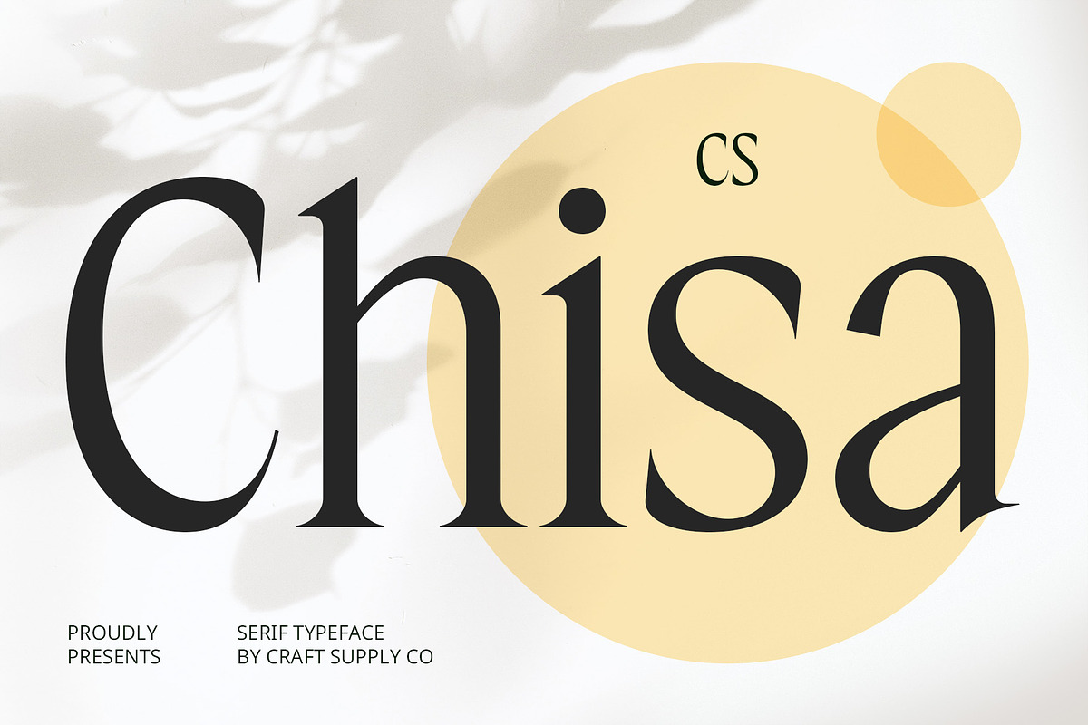CS Chisa – Elegant Font, a Serif Font by Craft Supply Co. (Photo 1 of 8)