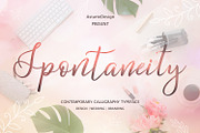 Spontaneity - script font, a Script Font by Astarte_design (Thumbnail 1 of 13)