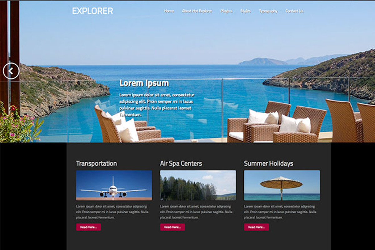 Hot Explorer, a WordPress Template by hot-themes (Photo 4 of 5)
