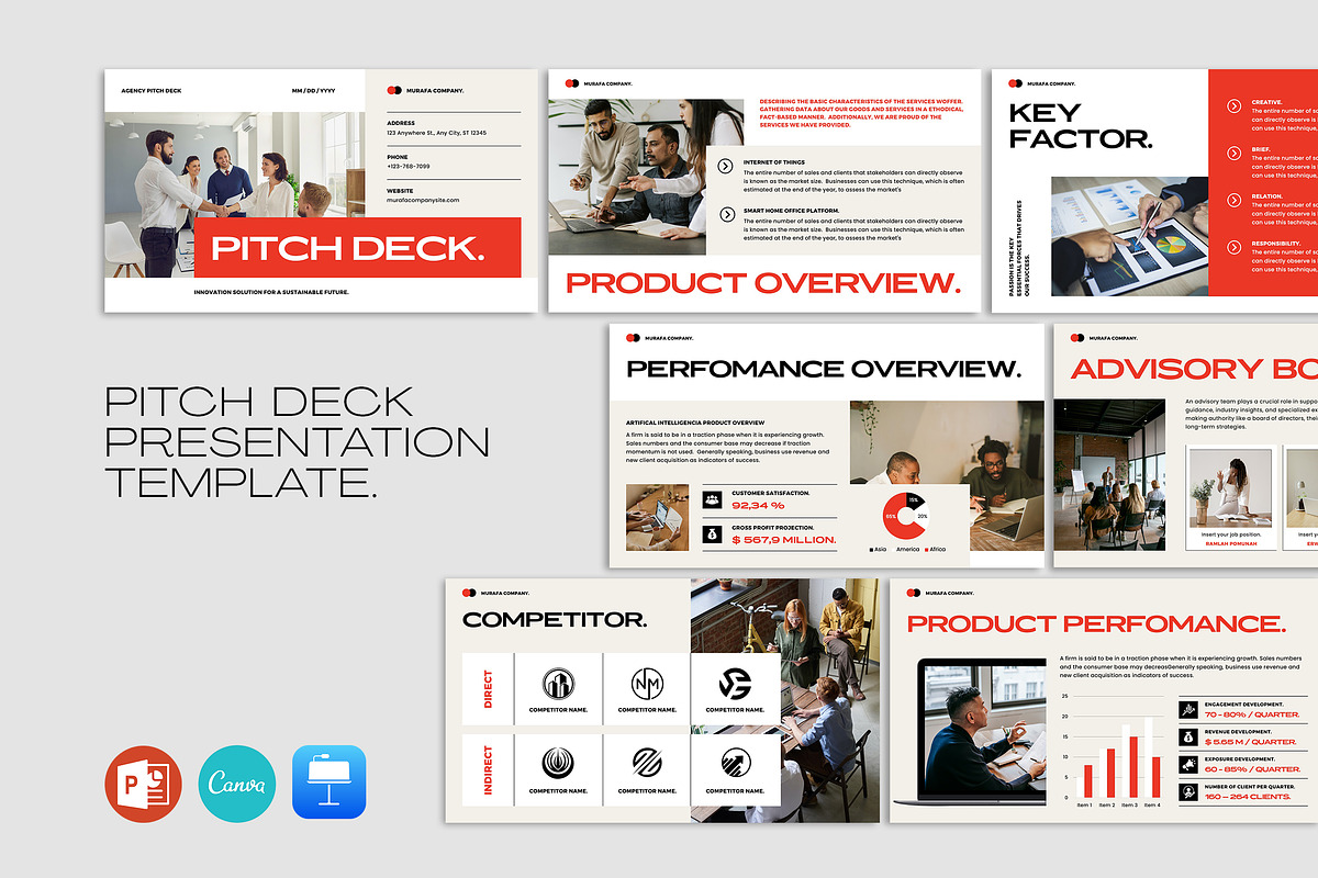 Pitch Deck Presentation, a Presentation Template by Occy Design (Photo 1 of 9)
