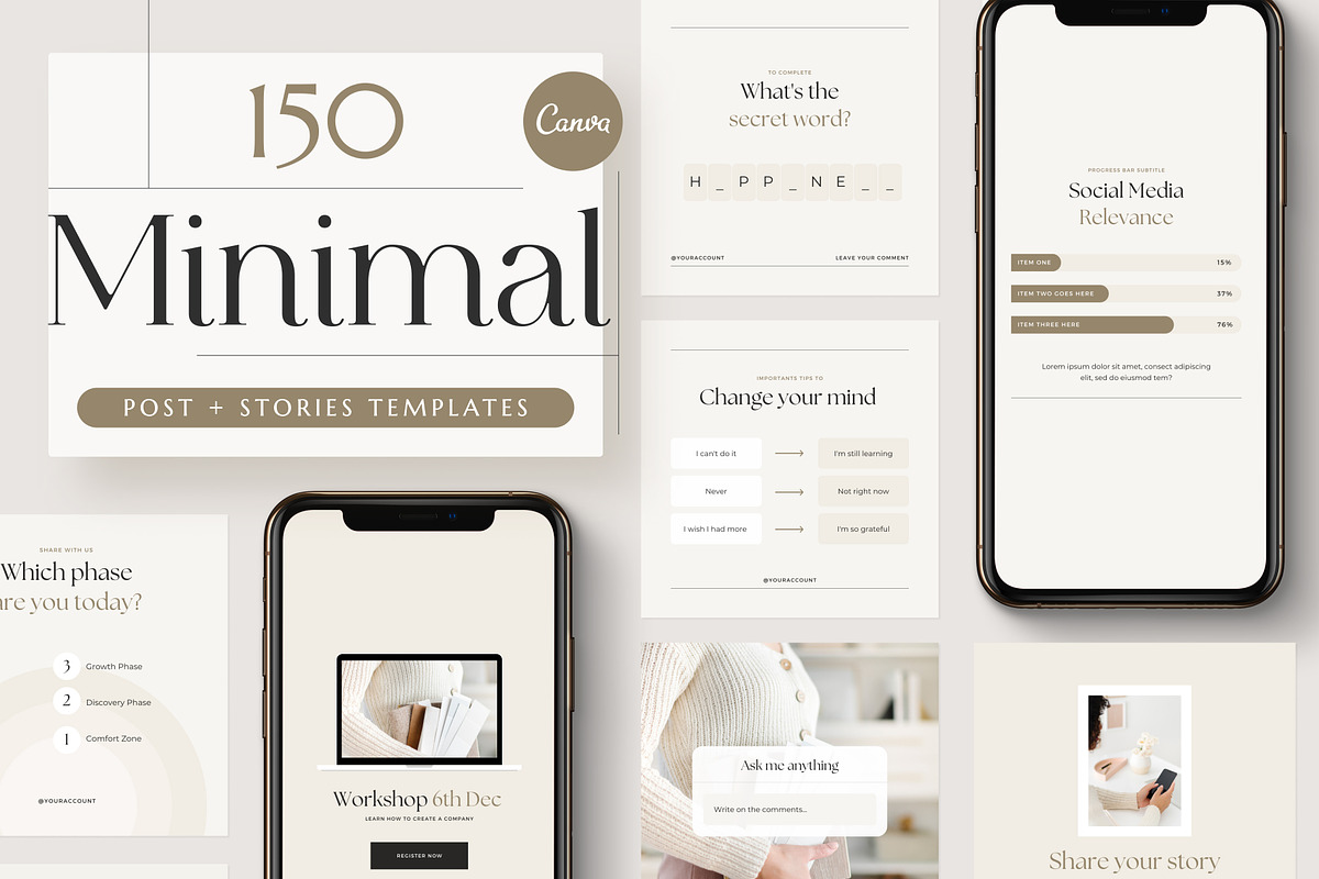 Minimal Instagram Template for Canva