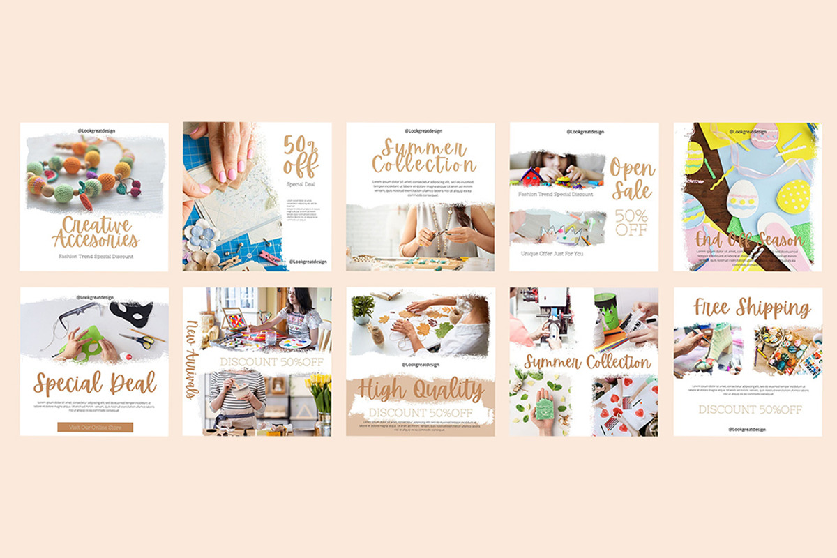 Instagram Post Template For Canva, a Social Media Template by DreamColor (Photo 3 of 5)