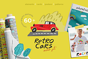 Retro cars symbols and patterns, an Object Graphic by yttadesign (Thumbnail 1 of 17)