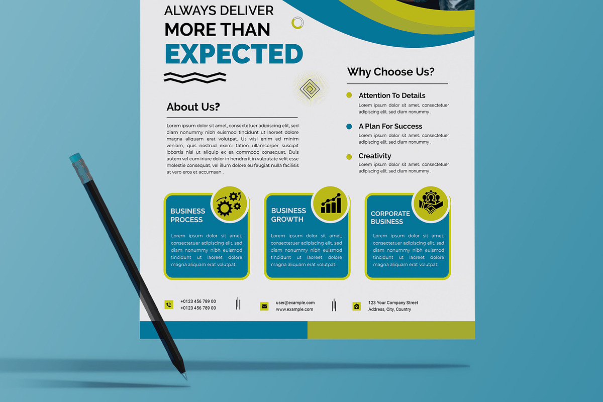 Agency Flyer Design Template, a Flyer Template by MightyDesign (Photo 3 of 8)