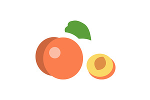 Colorful line icons depicting, a Food Illustration by okskukuruza
