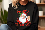 Funny Sarcastic Santa PNG, an Illustration by SinaCreation (Thumbnail 4 of 7)