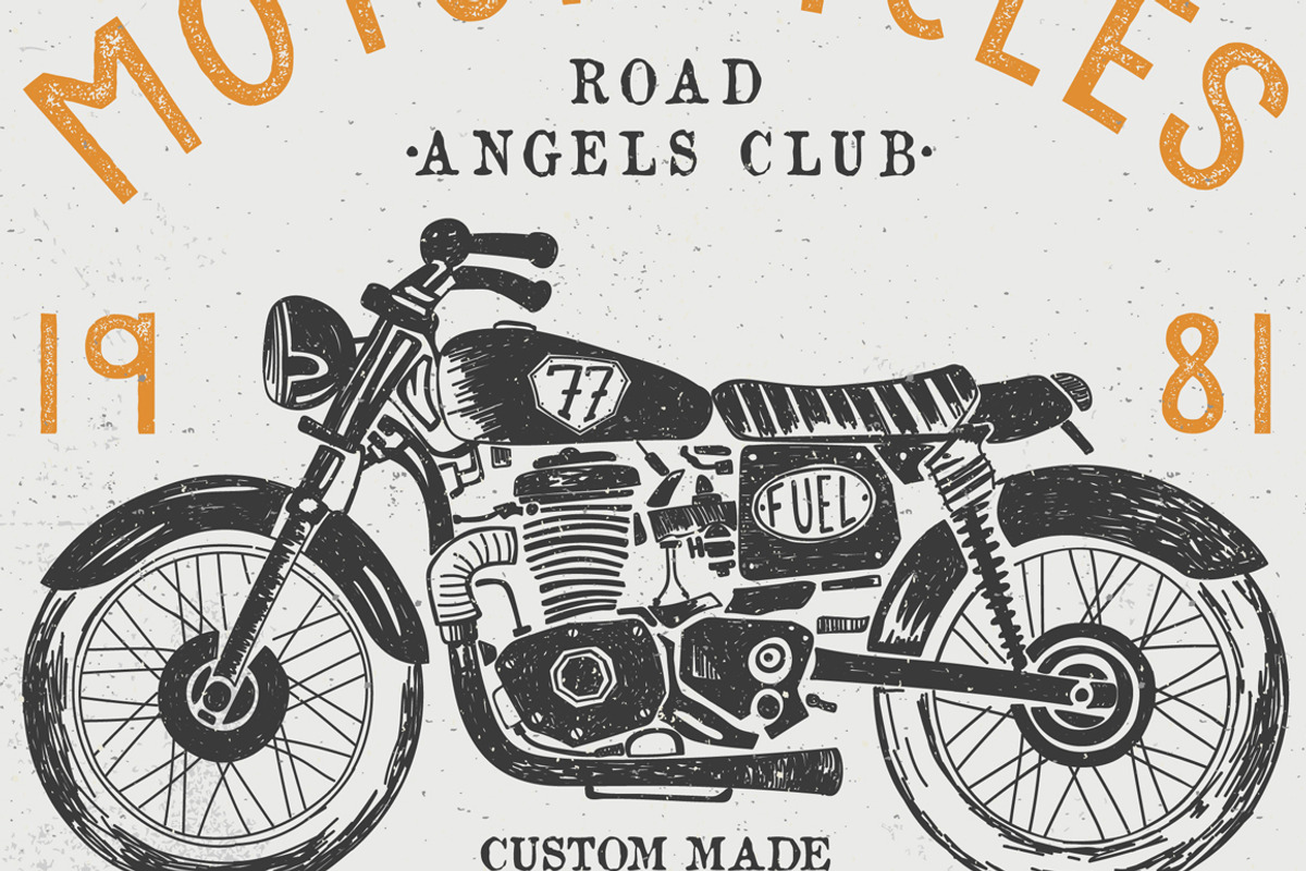 VECTOR SET OF MOTORCYCLE GRAPHICS, an Illustration by ulasokuyucu (Photo 6 of 9)