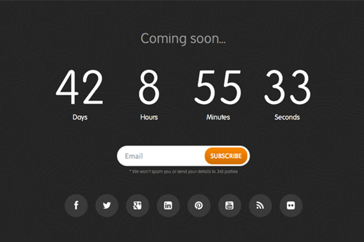 Coming Soon, a Bootstrap Template by Creative Themes