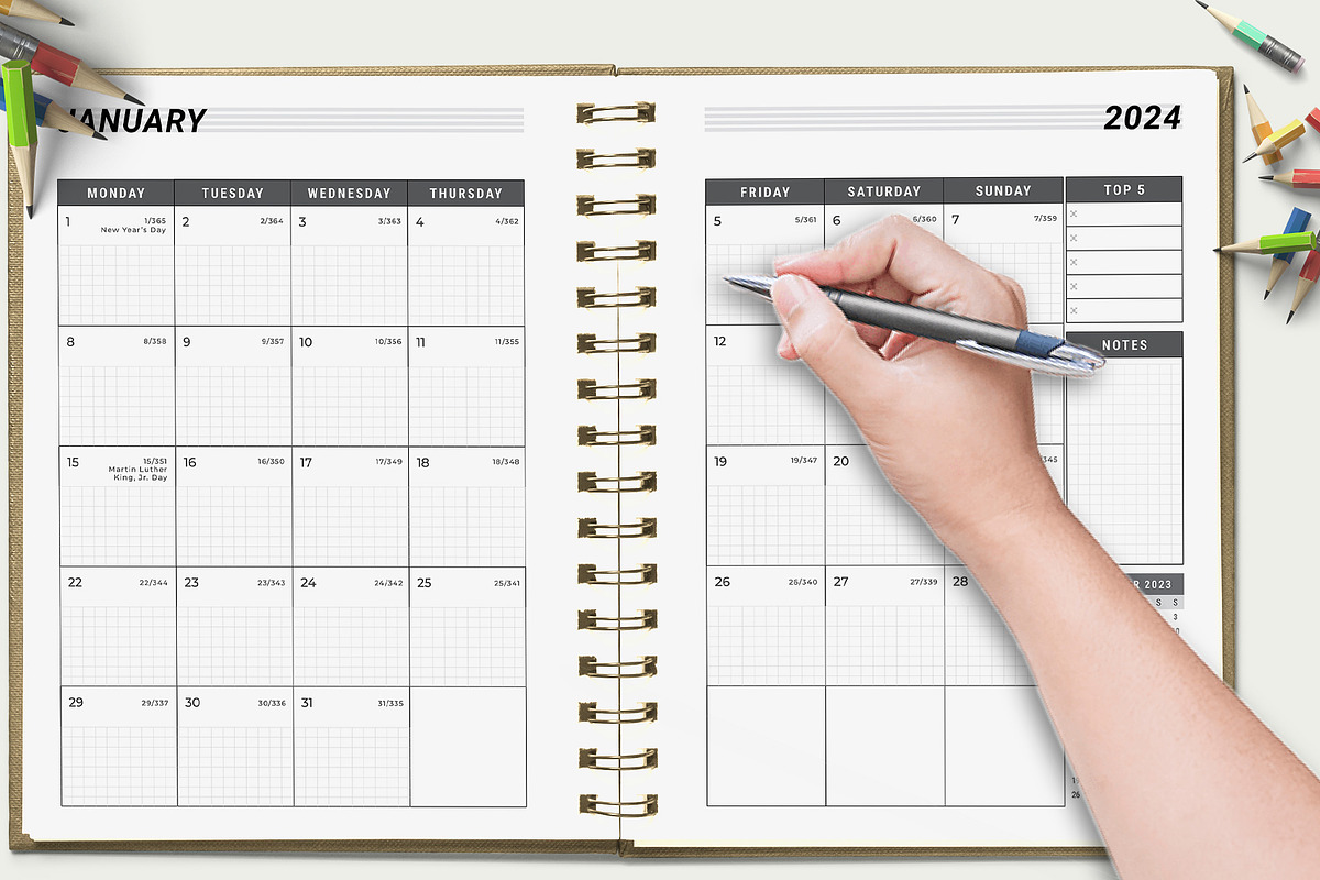 Ultimate Planner Bundle Pack 2024-27, a Stationery Template by ROJI CREATOR (Photo 5 of 9)