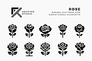 Rose Icon, an Icon by Akatype Studio (Thumbnail 1 of 3)