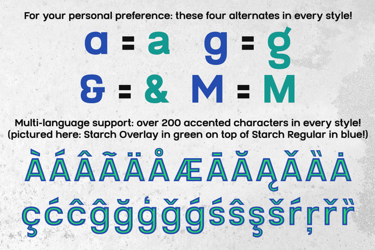 STARCH font family, a Slab Serif Font by Missy Meyer (Photo 9 of 11)