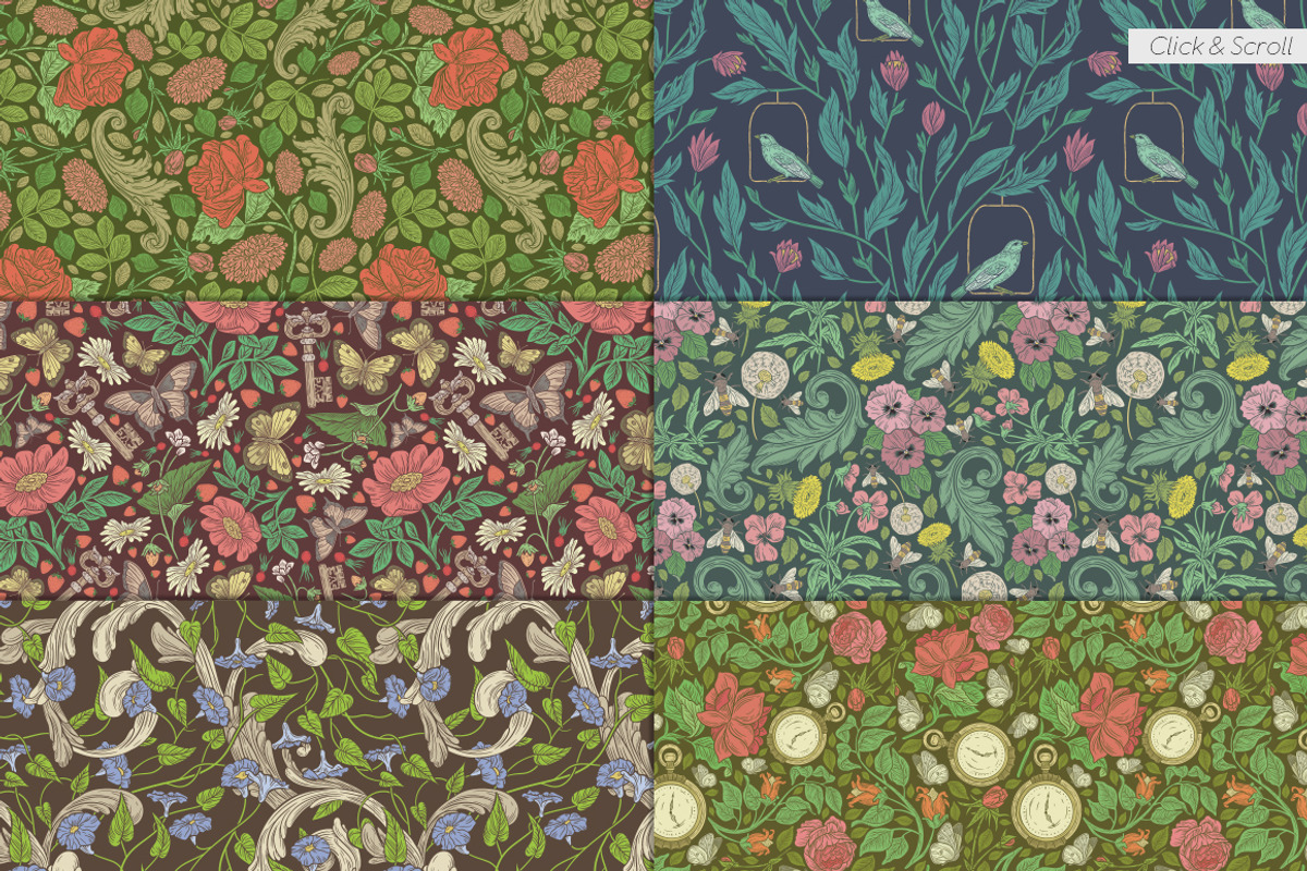 English Backyard patterns, a Pattern Graphic by Piñata (Photo 3 of 15)