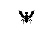 Bat Insect Silhouette Vector, an Animal Illustration by Vectorium Studio (Thumbnail 1 of 4)