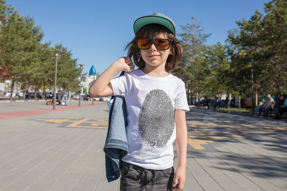 100 Kid's T-Shirt Mock-Up 2018 #22, a Shirt Mockup by Freeman Studio (Photo 57 of 107)
