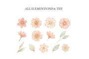 Blush Ditsy Florals, a Pattern Graphic by Naty Art (Thumbnail 5 of 8)