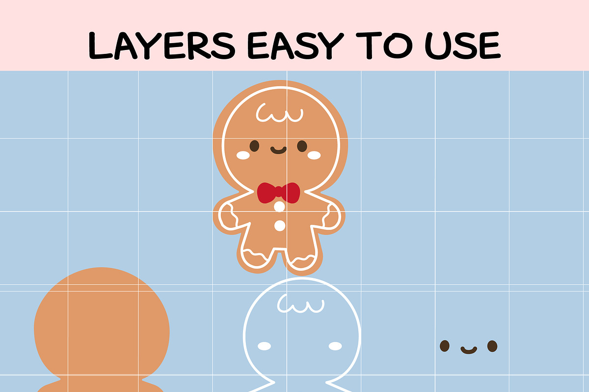 Christmas Gingerbread Cookies SVG, an Illustration by TheHitShop (Photo 7 of 10)