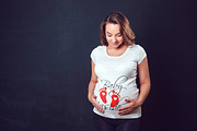 Pregnant Woman T-Shirt Mock-Up, a Shirt Mockup by Freeman Studio (Thumbnail 8 of 13)
