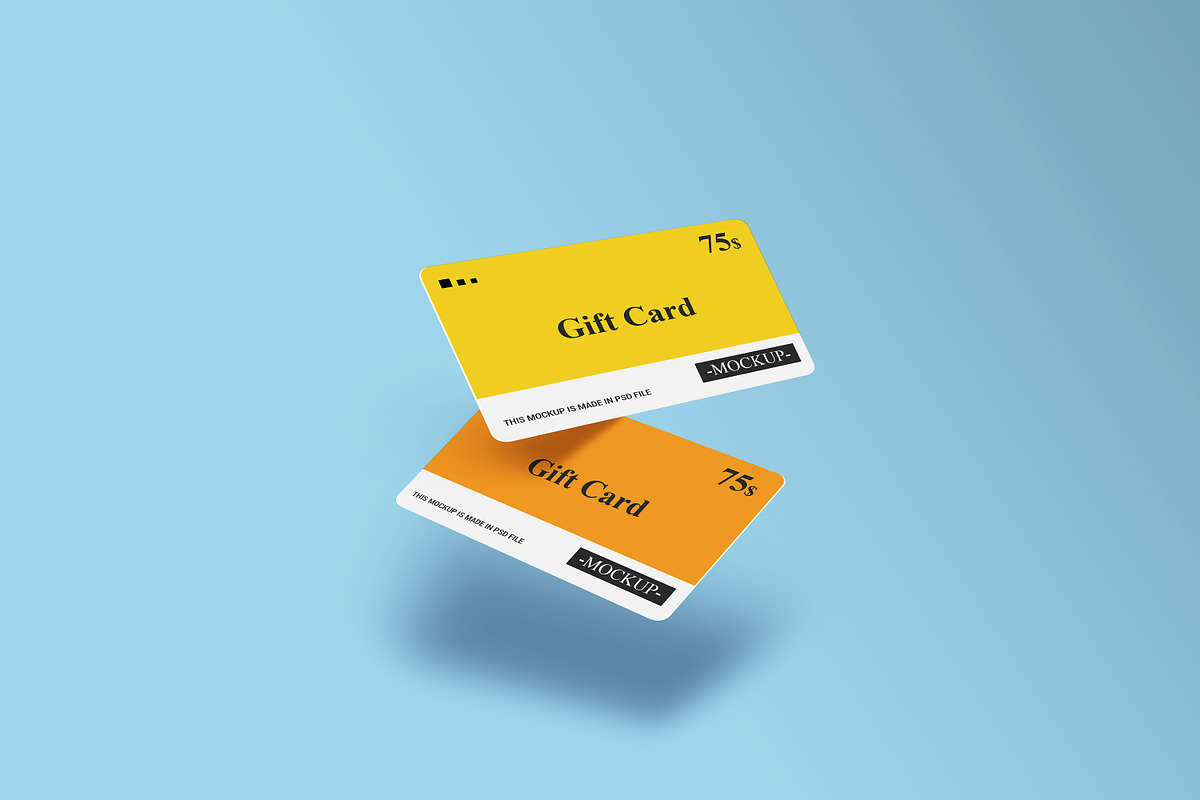 Gift Card Mockup Design, a Print Template by alimran24 (Photo 26 of 33)