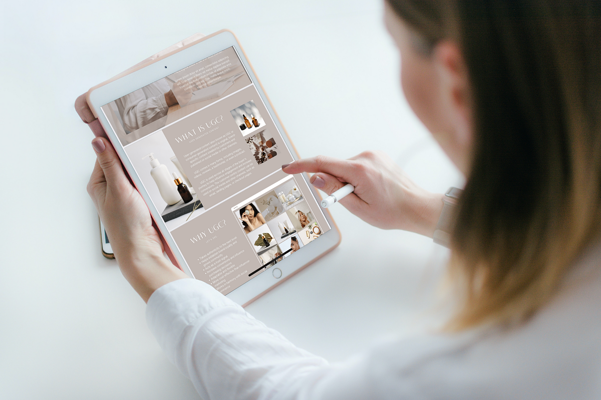 UGC portfolio Canva Template, a Social Media Template by SociallyyCreative (Photo 2 of 10)