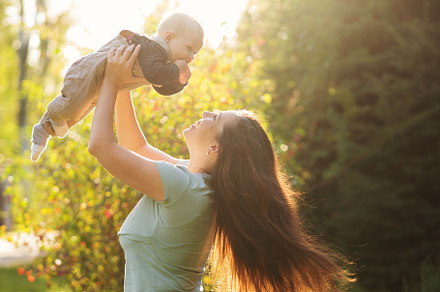 Mother with baby boy outdoor, a Person Photo by Elena Vagengeim