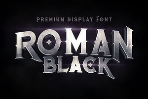 Roman Black - 8 Display Fonts