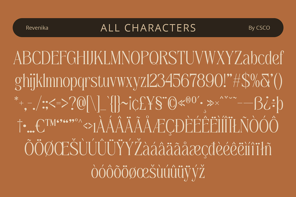 Revenika – Elegant Serif, a Serif Font by Craft Supply Co. (Photo 8 of 8)