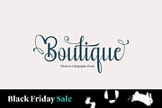 Boutique(Black Friday Sale), a Script Font by Deniz86 (Thumbnail 1 of 9)