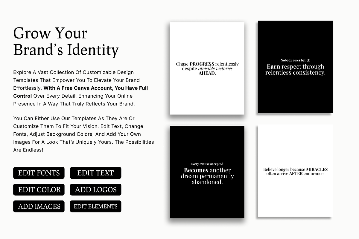 50 Inspiring Instagram Quote Bundle, a Social Media Template by RB Boutique (Photo 7 of 8)