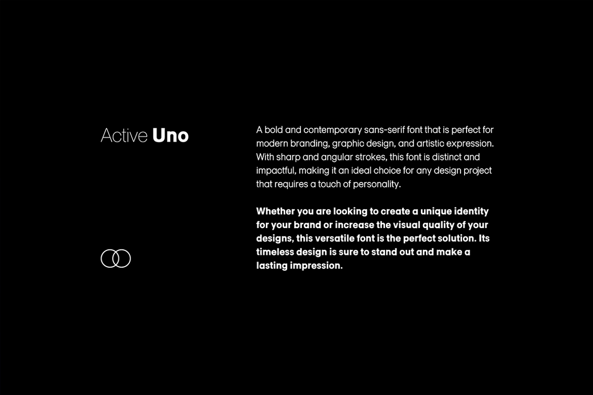 ACTIVE UNO - Modern Font Family, a Sans Serif Font by Designova® (Photo 2 of 16)