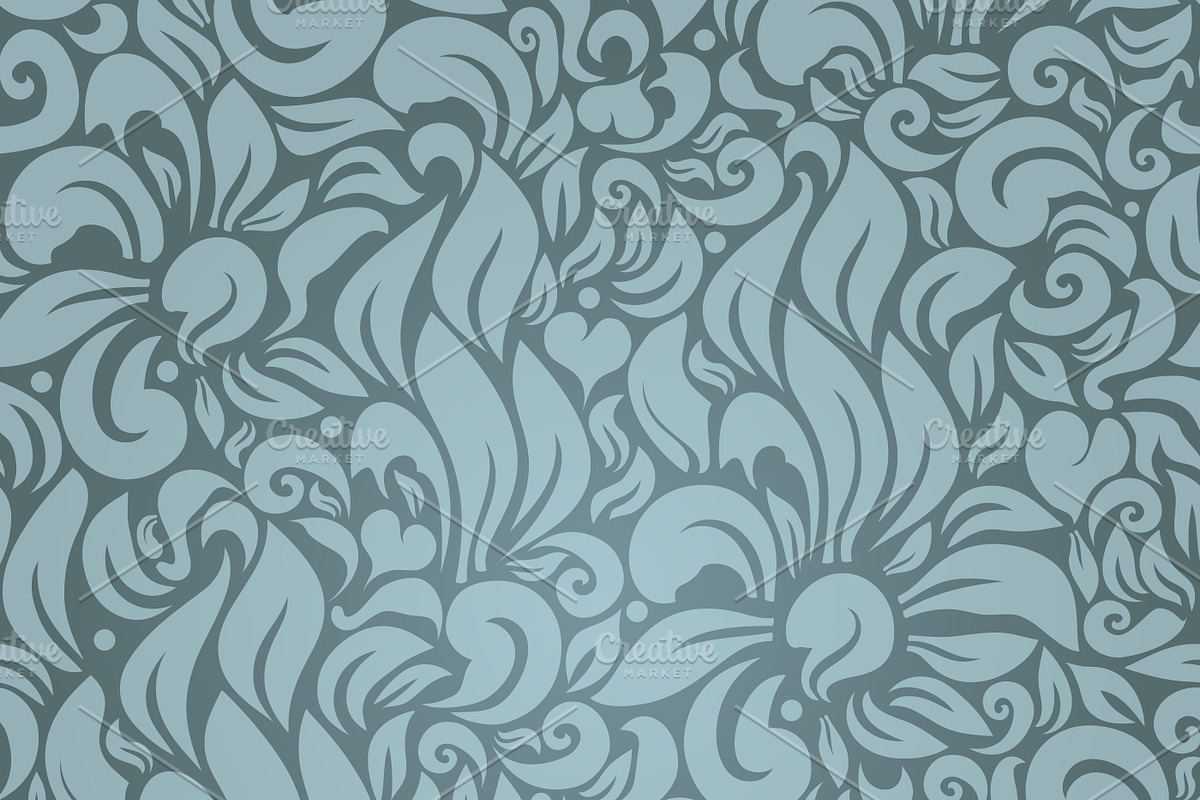 Seamless floral patterns