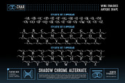 Shadow Chrome Typeface, a Serif Font by alit design (Thumbnail 13 of 17)