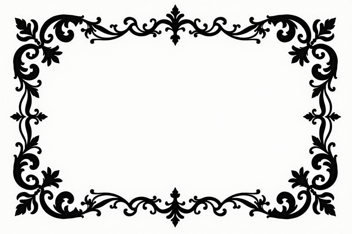 Elegant Floral Border Vector Design,, an Illustration by Amazin_art (Photo 19 of 26)