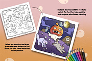 Spooky Cute Halloween Coloring Pages, an Education Illustration by Bold & Easy Coloring Book (Thumbnail 4 of 4)