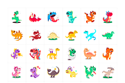 Dinosaur Cartoon Stickers, an Emoji Icon by Vectors Market (Thumbnail 5 of 6)