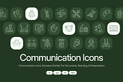 Animated Communication Icon Pack, an Outline Icon by Prosymbols (Thumbnail 1 of 4)