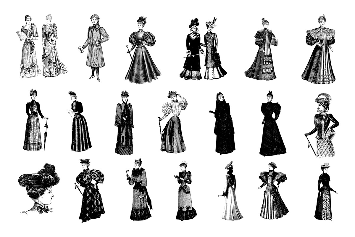 Woman Vintage Vector Illustration, an Education Illustration by hypegraphic (Photo 2 of 5)